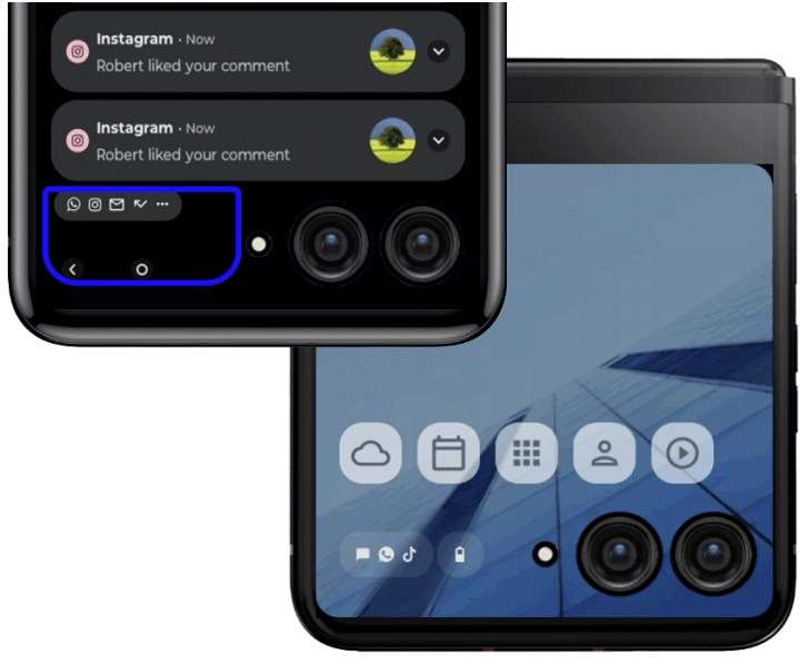 Вот это интересное зрелище! «Раскладушка» Motorola RAZR получит огромный внешний дисплей
