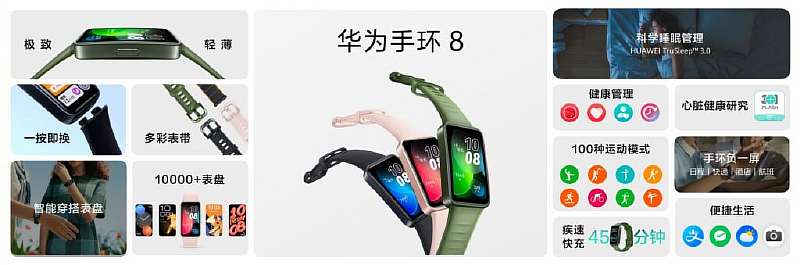 Представлен Huawei Band 8 с большим AMOLED-экраном. Это недорогая альтернатива смарт-часам