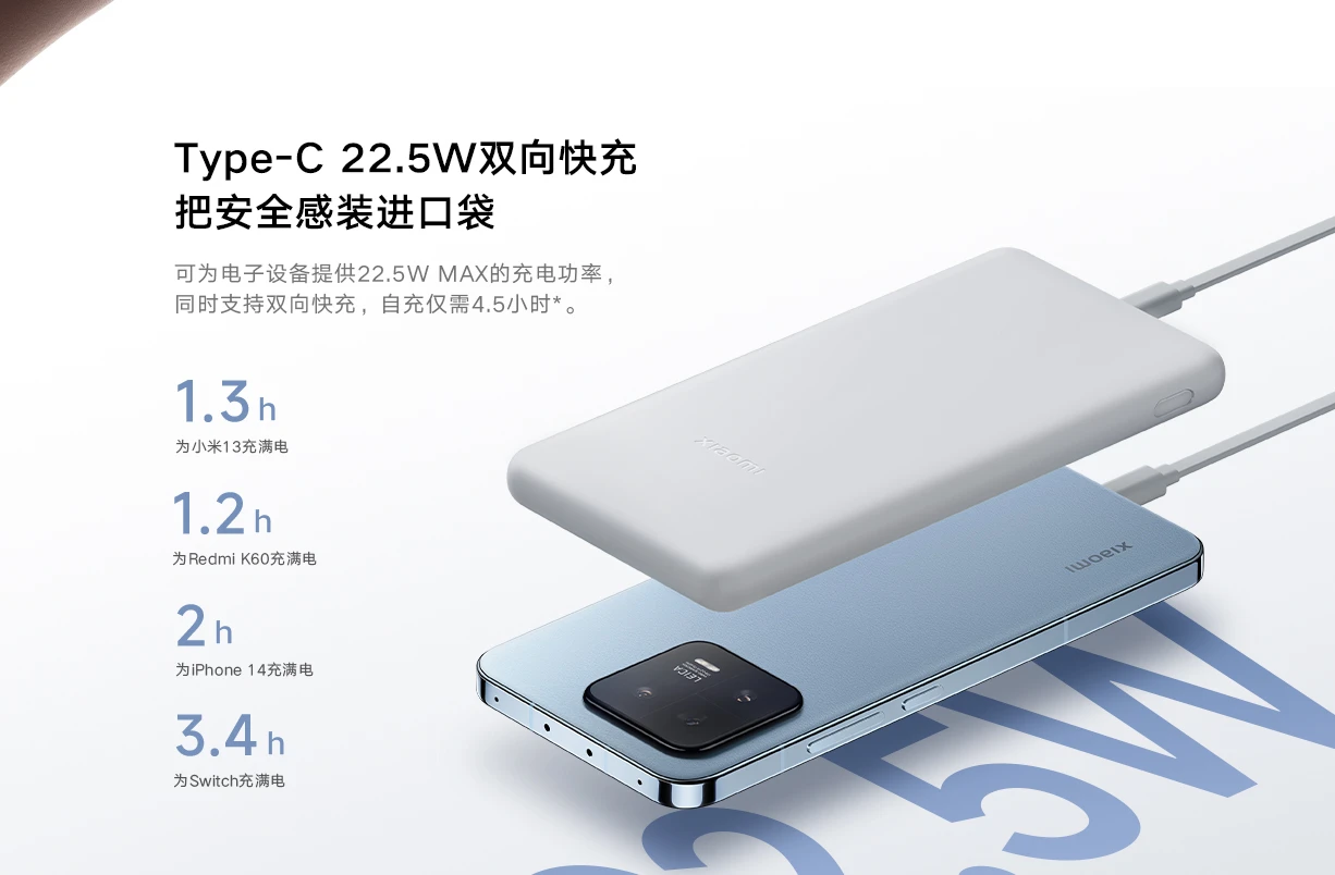 Xiaomi выпустила тонкий повербанк с быстрой зарядкой всего за 12$