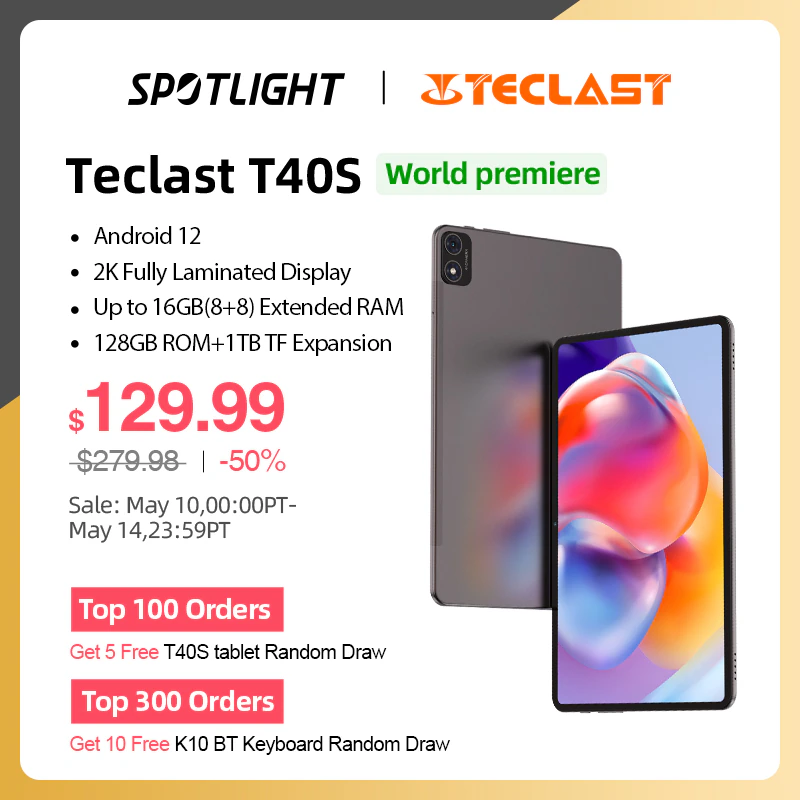 Teclast T40S отдают за копейки. Это металлический планшет с хорошими характеристиками