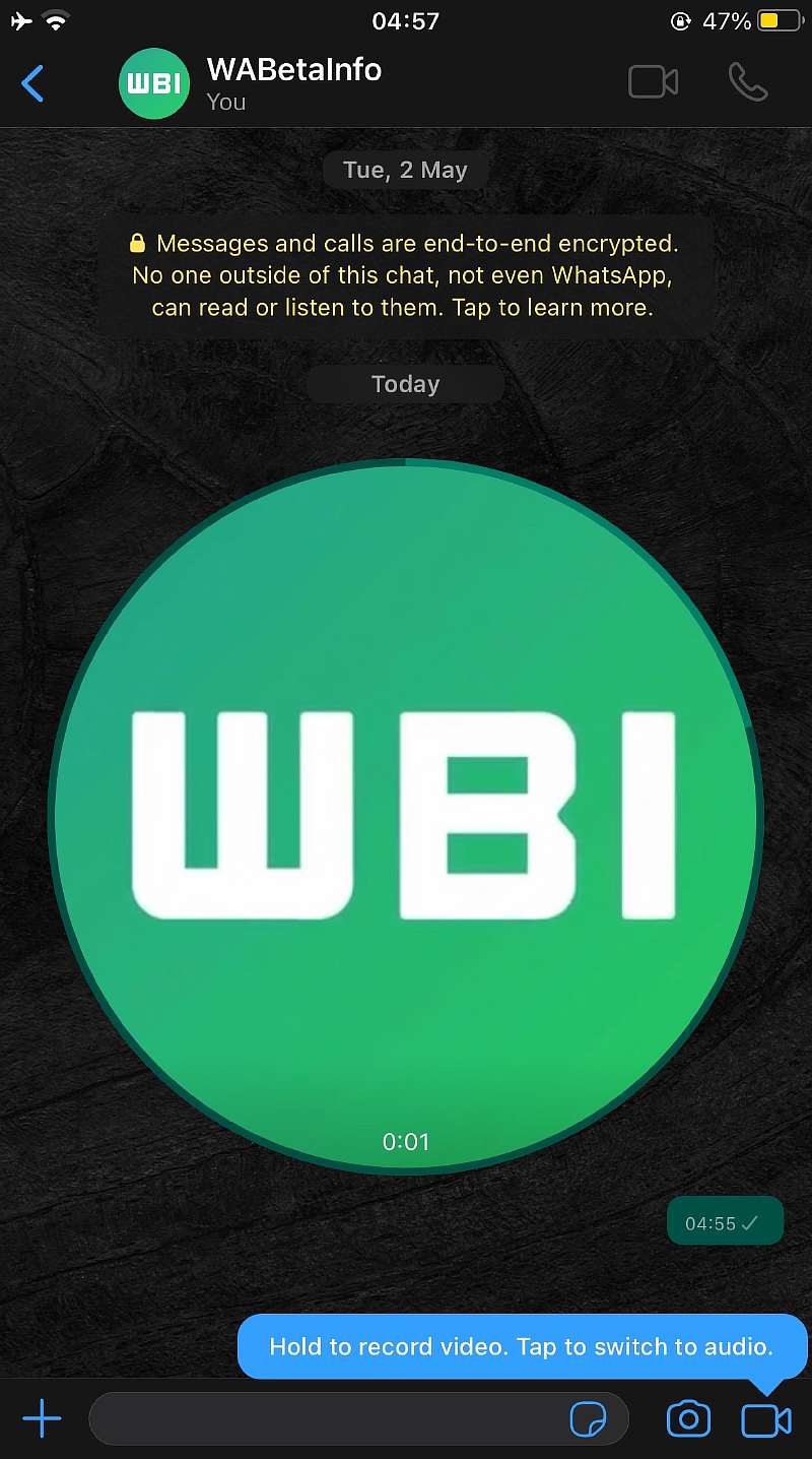 В WhatsApp появилась долгожданная функция видеосообщений
