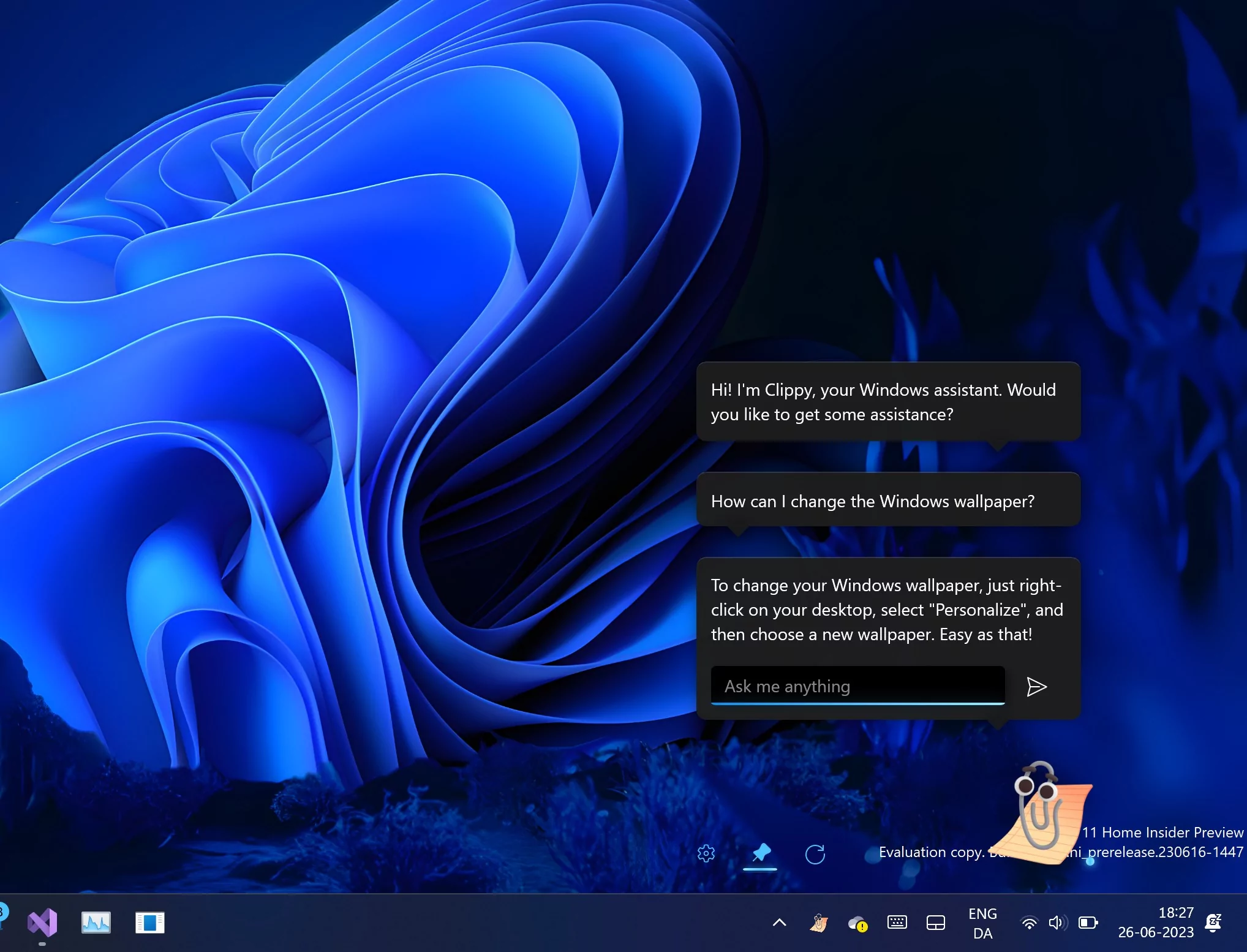 Легендарный «Скрепыш» вернулся в Windows 11. Теперь это помощник со встроенным ChatGPT