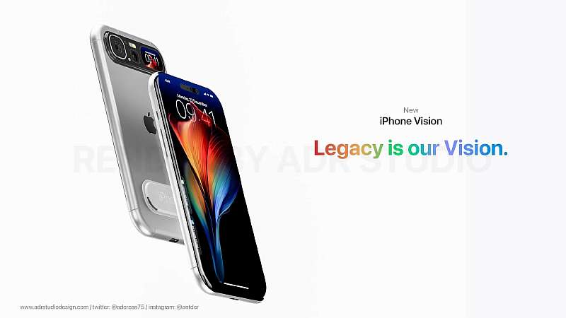 Как может выглядеть роскошный iPhone в стиле Apple Vision Pro? Вам вряд ли такое понравится