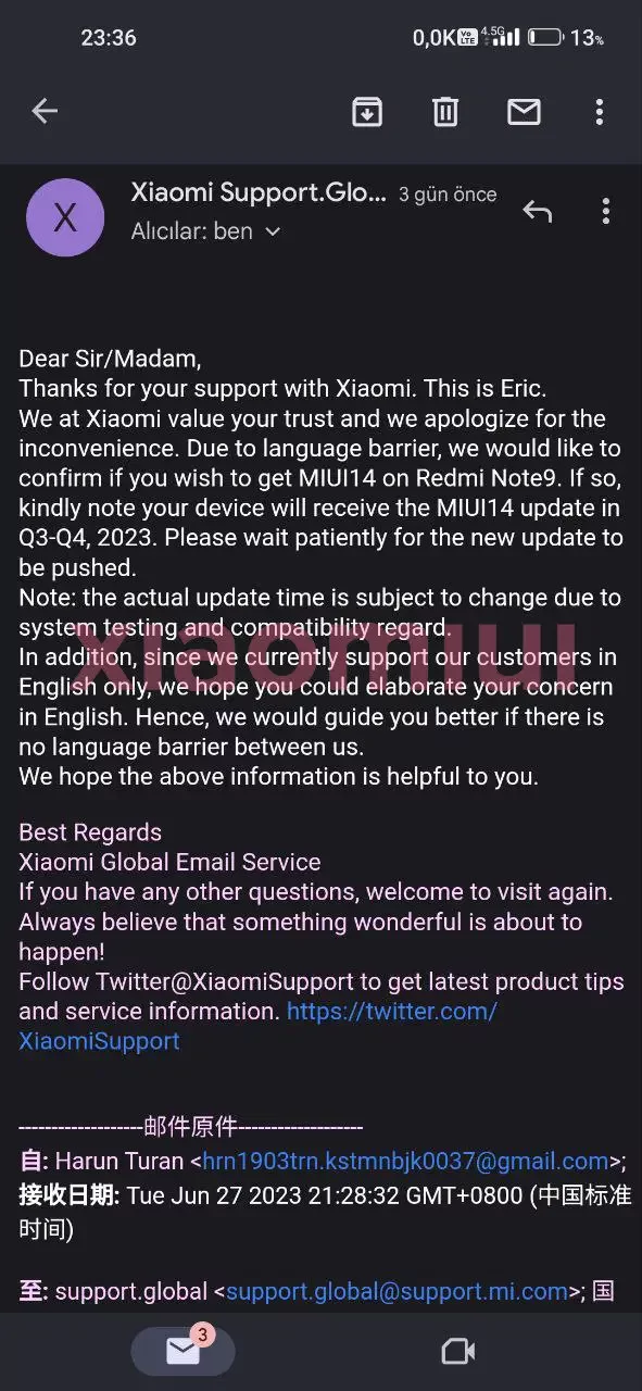 Xiaomi неожиданно обновит до MIUI 14 два старых смартфона Redmi