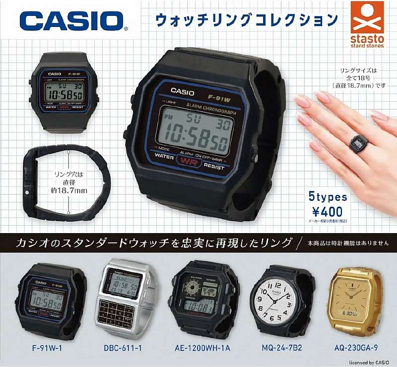 Вещь дня: часы-кольца от Casio. Японцы сделали самый милый аксессуар за 3$