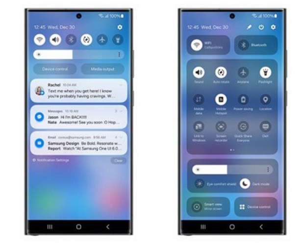 Samsung переработала интерфейс смартфонов с One UI 6.0, зацените новую панель управления