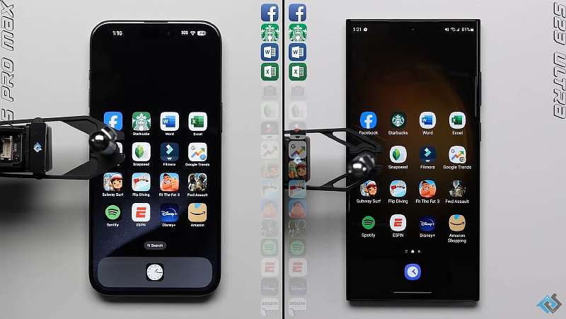Битва флагманов. Эксперты сравнили скорость работы iPhone 15 Pro Max и Galaxy S23 Ultra