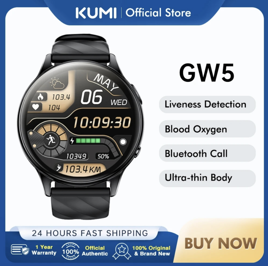 Смартчасы KUMI GW5: идеальное сочетание здоровья и интеллекта